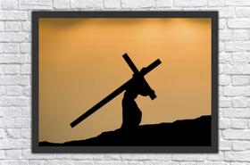 Quadro Decorativo Jesus Cristo Cruz Católico Religioso Salas Decorações Com Moldura Quadro Decorativo Jesus Cristo Cruz Católico Religioso Salas Decorações Com Moldura