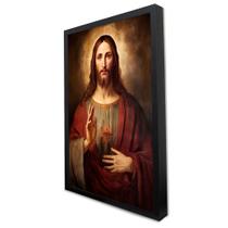Quadro Decorativo Jesus Cristo em Moldura Caixa Quadro Decorativo Jesus Cristo em Moldura Caixa