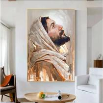 Quadro decorativo jesus cristo pop arte abstrato pintura moderno sala quarto