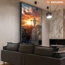 Quadro decorativo Jesus e a cruz