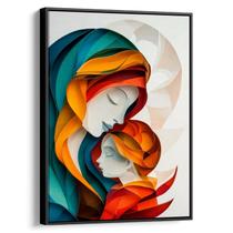 Quadro decorativo Jesus e Maria Abstrato - Art Canvas