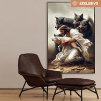 Quadro decorativo Jesus e o cordeiro