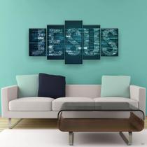 Quadro Decorativo Jesus Escrita Hd 129x61 Quarto Sala Quadro Decorativo Jesus Escrita Hd 129x61 Quarto Sala