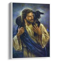 Quadro decorativo Jesus Guia O Cordeiro Com Amor Divino - Art Canvas