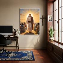 Quadro Decorativo Jesus Iluminado - 70x50cm