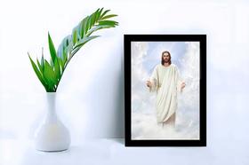 Quadro Decorativo Jesus O Cristo C/ Moldura e Vidro 33x25 A4