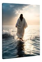 Quadro Decorativo Jesus Sobre As Águas Milagre Tecido Canvas Quadro Decorativo Jesus Sobre As Águas Milagre Tecido Canvas