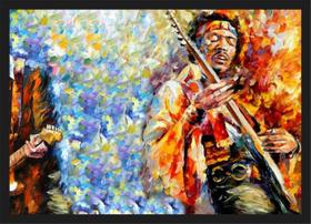 Quadro Decorativo Jimi Hendrix Blues Jazz Música Abstrato Salas Decoração - Vital Quadros