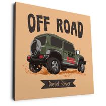 Quadro Decorativo Jipe Off Road - Arteteca