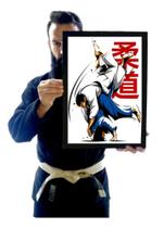 Quadro Decorativo Jiu Jitsu Judo Arte Uchimata Quadro Decorativo Jiu Jitsu Judo Arte Uchimata