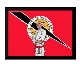 Quadro Decorativo Jiujitsu Desenho Arte Helio Gracie 42x29 Quadro Decorativo Jiujitsu Desenho Arte Helio Gracie 42x29