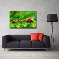 Quadro decorativo Joaninhas Humor com Tela de Tecido Quadro decorativo Joaninhas Humor com Tela de Tecido