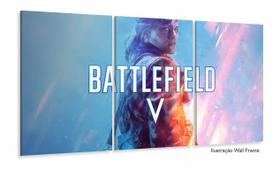 Quadro Decorativo Jogo-battlefield Com 120x60 3 peças Jogos m02