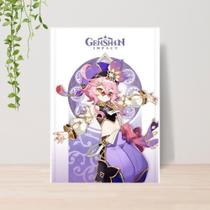 Quadro Decorativo Jogo Genshin Impact A4 Placa MDF 004