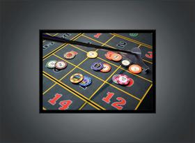 Quadro Decorativo Jogos Baralho Naipe Cartas Poker Com Moldura RC027