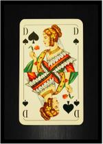 Quadro Decorativo Jogos Baralho Naipe Cartas Poker Com Moldura RC040
