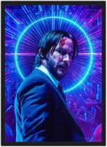 Quadro Decorativo John Wick Filmes Cinema Salas Quartos Decorações Com Moldura G01