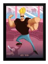 Quadro Decorativo Johnny Bravo Arte Poster Moldurado