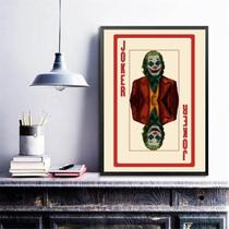 Quadro Decorativo Joker- Baralho 24X18Cm - Com Vidro