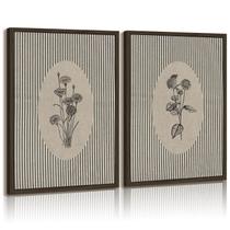 Quadro Decorativo Joocrise 30 cm 41 cm Floral Vintage emoldurado