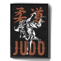 Quadro Decorativo Judo Artes Marciais Desenho Arte