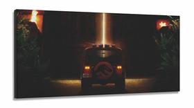 Quadro Decorativo Jurassic Park em tecido canvas 130x60