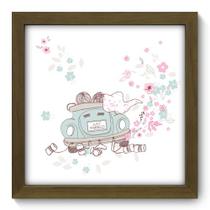 Quadro Decorativo - Just Married - 22cm x 22cm - 005qdom Quadro Decorativo - Just Married - 22cm x 22cm - 005qdom