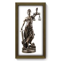 Quadro Decorativo - Justiça - 19cm x 34cm - 296qddm