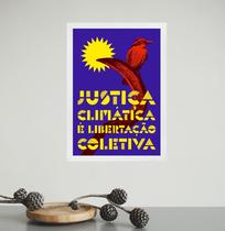 Quadro Decorativo Justiça Climática 33x24cm Quadro Decorativo Justiça Climática 33x24cm