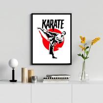 Quadro Decorativo Karatê 24x18cm