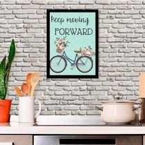 Quadro Decorativo Keep Moving Forward 34x23Cm