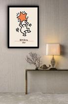 Quadro Decorativo Keith Haring The Star - 70x50cm