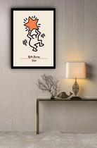 Quadro Decorativo Keith Haring The Star - 70X50Cm