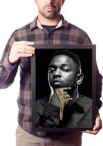 Quadro Decorativo Kendrick Lamar Rapper Poster Moldurado Quadro Decorativo Kendrick Lamar Rapper Poster Moldurado