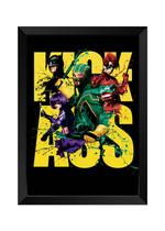 Quadro Decorativo Kick Ass com acrílico A4