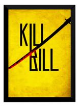 Quadro Decorativo Kill Bill Arte Simplista Poster Moldurado