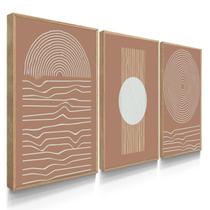 Quadro Decorativo Kit Boho Marroquino 55x40 Com Moldura Quadro Decorativo Kit Boho Marroquino 55x40 Com Moldura