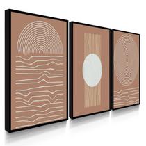 Quadro Decorativo Kit Boho Marroquino 55x40 Com Moldura Quadro Decorativo Kit Boho Marroquino 55x40 Com Moldura