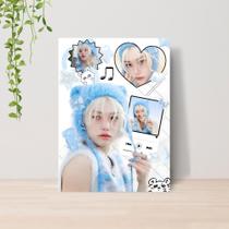 Quadro Decorativo Kpop Stray Kids A4 Placa MDF 010