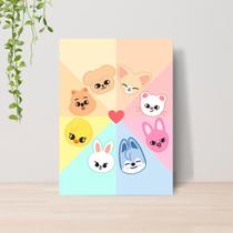 Quadro Decorativo Kpop Stray Kids A4 Placa MDF 018