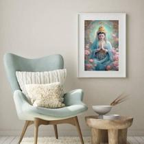 Quadro Decorativo Kuan Yin - 60X48Cm Quadro Decorativo Kuan Yin - 60X48Cm