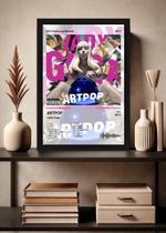 Quadro Decorativo Lady Gaga ARTPOP (Light) Com Vidro Tamanho:21cm x 30cm (A4)
