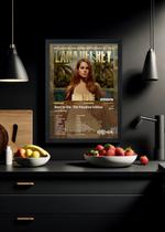 Quadro Decorativo Lana Del Rey Paradise (Colored) Com Vidro Tamanho:21cm x 30cm (A4)