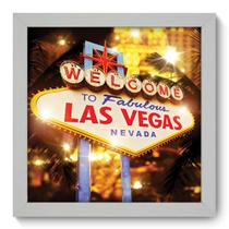 Quadro Decorativo - Las Vegas - 22cm x 22cm - 061qdmb Quadro Decorativo - Las Vegas - 22cm x 22cm - 061qdmb