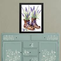 Quadro Decorativo Lavanda - Botinhas 33X24Cm