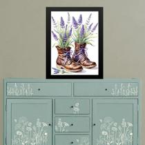 Quadro Decorativo Lavanda - Botinhas 45x34cm