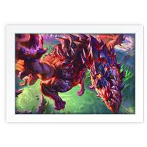 Quadro Decorativo League Of Legends 42 Mdf 30X20Cm