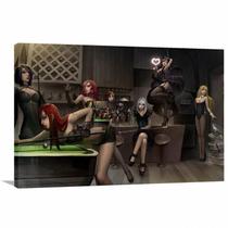 Quadro decorativo League Of Legends - Sinuca - Tela em Tecido