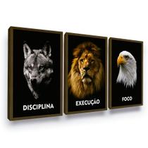 Quadro Decorativo Leão Aguia Lobo Moderno Escritório Quadro Decorativo Leão Aguia Lobo Moderno Escritório
