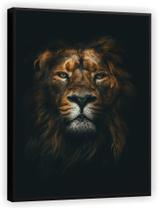 Quadro Decorativo Leão Alto Padrão Animais Tela Canvas Premium Salas